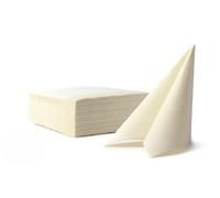 VelaHub Soft Point 50 High-Quality Disposable Napkin 38 x 38 cm 1/4 Fold Champagne