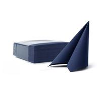 VelaHub Soft Point 50 High-Quality Disposable Napkin 38 x 38 cm 1/4 Fold Dark Blue
