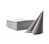 VelaHub Soft Point 50 High-Quality Disposable Napkin 38 x 38 cm 1/4 Fold Grey