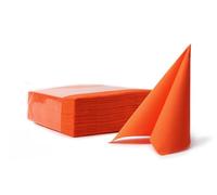 VelaHub Soft Point 50 High-Quality Disposable Napkin 38 x 38 cm 1/4 Fold Orange
