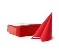 VelaHub Soft Point 50 High-Quality Disposable Napkin 38 x 38 cm 1/4 Fold Red