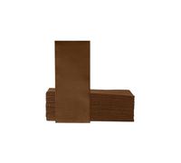 VelaHub Soft Point 50 Napkins, 1/8 Fold, High-Quality Disposable Napkins, 32 x 38 cm, Brown