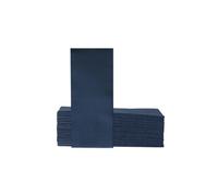 VelaHub Soft Point 50 Napkins, 1/8 Fold, High-Quality Disposable Napkins, 32 x 38 cm, Dark Blue