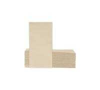 VelaHub Soft Point 50 Napkins, 1/8 Fold, High-Quality Disposable Napkins, 39 x 38 cm, Champagne