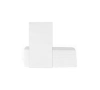 VelaHub Soft Point 50 Napkins, 1/8 Fold, High-Quality Disposable Napkins, 39 x 38 cm, White