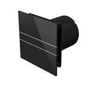 Velair EVEMAG100T003 Mela Air Glass Extractor Fan Timer 100mm Black
