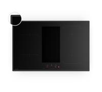 Velaire Hybrid 80cm 4 Ring Induction Hob with Extractor Black