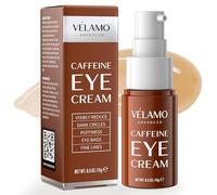 VELAMO ADVANCED Caffeine Eye Cream for Dark Circles, Puffiness & Under Eye Bags - Energizing & Depuffing Under Eye Cream to Smooth Wrinkles & Fine Lines - Dermatologist Tested 15g