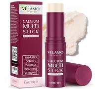 VELAMO ADVANCED Calcium Multi Stick: All In One Calcium Volume Balm with Collagen, Bakuchiol & Glutathione - Anti-Ageing, Hydrating & Firming for Under Eye, Face & Neck, 0.35 oz/10g