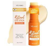 VELAMO ADVANCED Retinol Eye Balm Stick: Made in Korea, Travel Essentials, Upgraded 8-in-1 Formula with Collagen, Niacinamide & Peptides - Under Eye Cream for Dark Circles, Puffiness & Wrinkles 10g