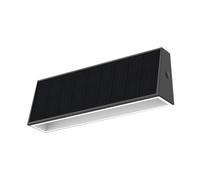 Velamp 700 Lumen LED Solar Outdoor Light, Up & Down Wall Lamp with Dusk to Dawn Sensor, IP44 Waterproof Solar Lamp. for Gardens, terraces, and Balconies.