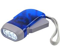 Velamp Battery-Free, Hand-Powered (Dynamo) 3-LED Flashlight. Just a Press of The Hand is All it Takes to get it Going. Ideal for Camping, Survival, Hiking, car use, Kids...