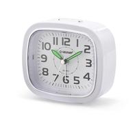Velamp Bedside Alarm Clock, Silent Analog Quartz Alarm Clock with Light, Non-Ticking, Simple Table Clock with Snooze Function, Suitable for Bedrooms, Desks, Travel...