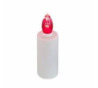 Velamp Infinity: Electric LED Tealight, 365 Days of Battery Life, White with Red Flashing Light. 10 x ø3 cm. with Switch. Batteries Included.