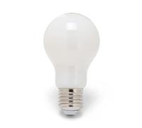 Velamp LED Filament Bulb with Opal Diffuser, A60 Drop, E27 Base, 8W (1055 lumens Equivalent to 75W), 6500K Cold White Light, 330° diffused Beam