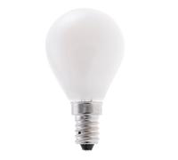 Velamp LED Filament Bulb with Opal Diffuser, P45 Sphere, E14 Edison Base, 6W (806 lumens Equivalent to 60W), Natural White Light 4000K, 330° diffused Beam