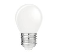 Velamp LED Filament Bulb with Opal Diffuser, P45 Sphere, E27 Base, 4W (470 lumens Equivalent to 40W), Natural White Light 4000K, 330° diffused Beam