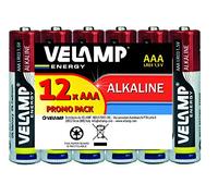 Velamp LR03 / 12PACK 12PACK Blister de 12 Piles Alcalines Mini Stylet LR03 AAA, 1.5V, Rouge