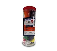 Velamp Plastic Cable Ties for Wiring, Various Sizes, Assorted Colors Electrician in Nylon Cable Ties, 500 Pieces
