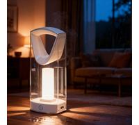 Velamp Portable Rechargeable Emergency Lamp 400 Lumens, LED Lamp with Anti-Blackout Function, Natural Light 4000K - Dimmable - with USB Cable, Safe, Lightweight and Compact