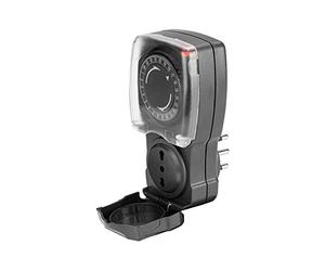 Velamp SH004 Daily outDoor timer, full CyCle of 24 hours in 15 minute bloCks, IP44, 10/16 A, White