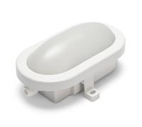 Velamp Super Bright Oval LED Wall/Ceiling 450 lumens (5W). Easy Installation. for Indoor or Outdoor (IP65). Natural Light 4000K, 5.5 W, White, Tartaruga_B