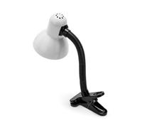 VELAMP Table Lamps and with Charleston Lenses Table Lamp with Clip, E27, 6 watts, White