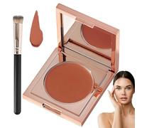 Velaré CC Undereye Corrector - Ouvene Color Corrector W/Brush, Velare CC Under Eye Correction Cream, Under Eye Concealer, 12H Wear, Crease-Proof & Sweat Resistant, Blurs Dark Circles Instantly (03)