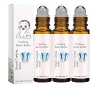 Velaria Teething Roller, Teething Roller, Teething Relief Roller, Natural Pain Relief Roller, Baby Teething Oil Roller, Reduce Teething Discomfort, Teething Roller Natural Pain Relief Baby (3PC)