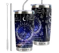 Velaris City of Starlight 20oz Stainless Steel Tumbler with Lid and Straw Bookish Gift Book Lover Tumbler Acotar Night Court Gift (Tum-Purple Velaris)