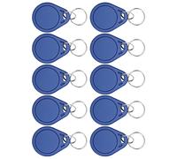 VELATEMOR 10pcs 125KHZ ID Key Tag Lightweight Durable Rewritable for