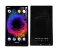 VELATEMOR 128GB MP3 Player with Bluetooth, 5 Inch Touchscreen Bluetooth MP4 MP5 Music Player, Dual Band WiFi, HiFi Sound, FM, E Book, for Kids Adults (Gold)