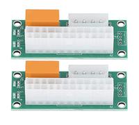 VELATEMOR 2 Pcs Dual PSU Adapter IDE Interface, Dual Power Supply Sync Starter 4 Pin 24 Pin Power Connector for BTC Miner