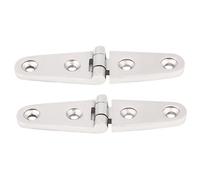 VELATEMOR 2pcs Boat Hinges Stainless Steel Mirror Polished Marine Strap Hinge for Cabin Door