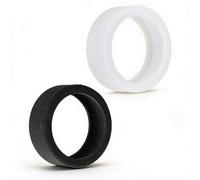 VELATEMOR 2PCS Smart Ring Silicone Cover, Smart Ring Case Protector for Men Women, Silicone Cover Thin Lightweight Skin Friendly for Working Out Gym (M)