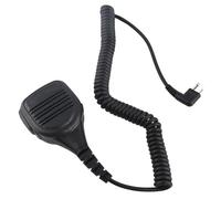 VELATEMOR 3.5mm Microphone Radio Mic, Microphone 3.5Mm Jack Walkie Talkie Mic, Two-Way Radios Speaker Mic Hand Microphones with Steel Belt for GP88S GP2000 GP3688