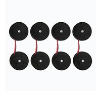 VELATEMOR 4PCS Calculator Ribbon, Printer Machine Typewriter CalculatorRibbon Replacement, Long Lasting Universal Twin Spool Calculator Typewriter Ribbon for EL-2196BL Red Black