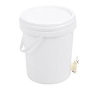 VELATEMOR 5 Gallon Plastic Honey Bucket with Gate, Beekeeping Supplies, Plastic Honey Storag Container
