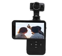 VELATEMOR 5K Video Camera, 3.5 Inch Rotating Touchscreen, HD Wide Angle Action Camera for Travel Vlogging, IPS Screen, No Distortion Lens, Long Battery Life
