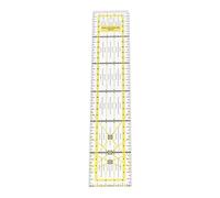 VELATEMOR 5x30cm Acrylic Quilting Ruler Yellow | High Accuracy Fabric Cutting Ruler For Sewing And DIY Home