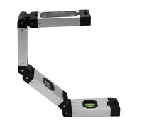 VELATEMOR 60CM Digital Level Tool, 4 Section Foldable Portable Multi Angle Measuring Ruler, Accurate Multi Angle Measurement, for Corners and Staircases Magnet Aluminum Alloy