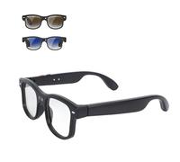 VELATEMOR AI Smart Glasses with 8MP Camera 1200P Video, Bluetooth 5.4 Real Time Translation Glasses, 3 Replaceable Lenses, ENC Noise Canceling for Travel & Daily Use
