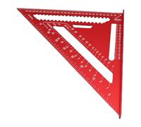 VELATEMOR Aluminum Rafter Square, 12 Inch Multi Functional Woodworking Tool, Metal Square Ruler, Carpenters Tool, for Roofing Carpentry and Framing