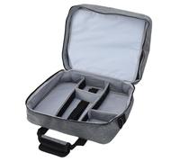 VELATEMOR Audio Mixer Case, Protective DJ Mixer Bag with Removable Divider Padded, Recording Equipment Bag Adjustable Storage, for Microphone Cable Music Equipment