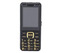 VELATEMOR Big Key Cell Phone for Seniors, 2.6in HD Shatterproof Screen Basic Mobile Phone with Emergency Lighting Assistant Voice Call Announcement Speed Dial (Black)