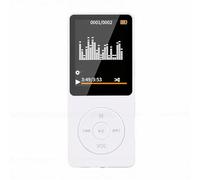 VELATEMOR Bluetooth MP3 Player with Speaker, 1.8Inch Color Screen Portable Music Player, FM Radio Voice Recorder, HiFi Lossless Sound for Sports Travel (White)