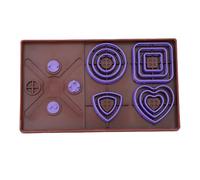 VELATEMOR Button Toolkit, Multifunctional Button Maker Machine, 4 Shapes 3 Sizes, for Jewelry Crafts Making