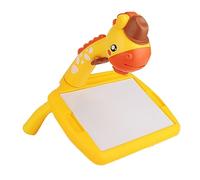 VELATEMOR Colorful Giraffe Drawing Board Toy with Projection Lamp and Music for Children, Adjustable Writing Board for Painting Fun, Made of Safe Plastic Material - Ideal for Kids (S Giraffe Yellow)