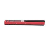 VELATEMOR Compact 900DPI Mobile Document Scanner for Business Travel, Banking, Libraries, USB 2.0 Transfer Method, A4 Color Image Sensor, JPEG, PDF Optional (Red)