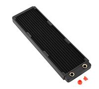 VELATEMOR Copper Radiator Heat Sink, Computer Water Cooling Liquid Heat Exchanger with G1/4 Thread, for PC Beauty Equipment Air Purifier 3D Printing (360mm)